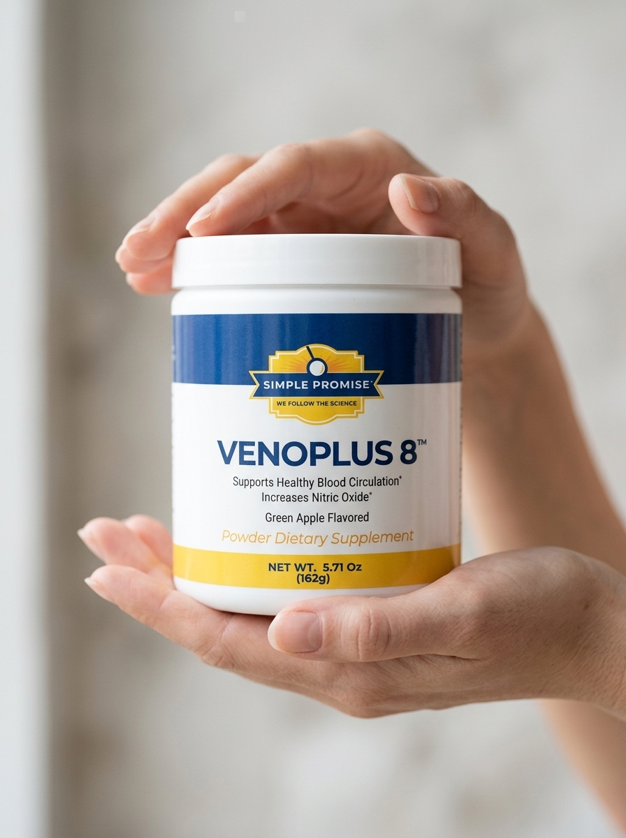 VenoPlus8 circulation support supplement bottle