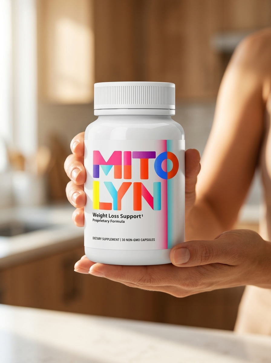 Mitolyn supplement bottle held in gentle hands