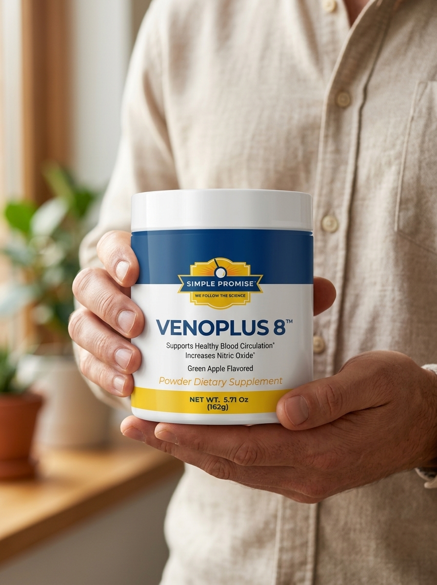 VenoPlus8 circulation support supplement bottle