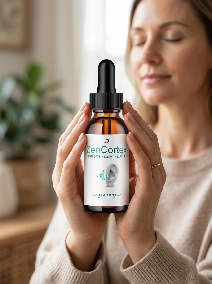 ZenCortex hearing and brain health supplement bottle