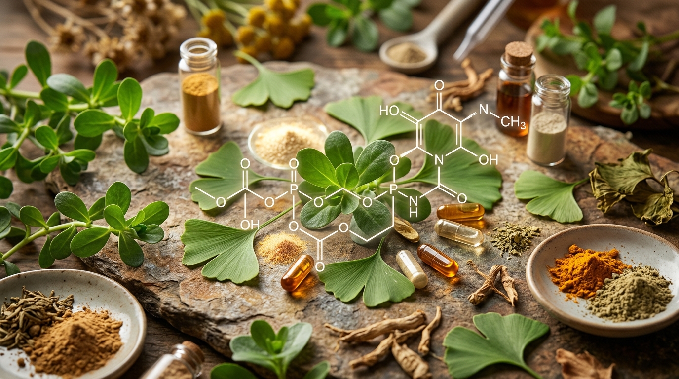 natural supplement ingredients scientific molecular structures combined