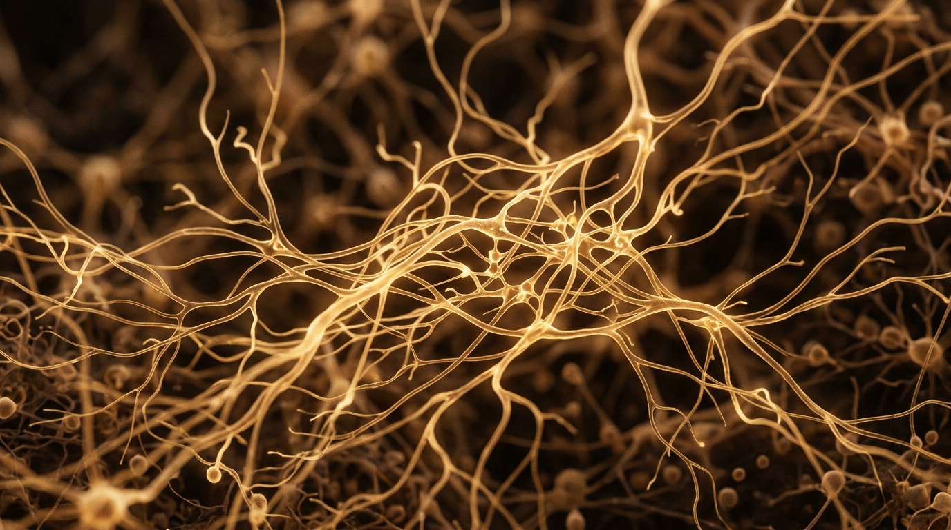 artistic visualization of brain neural pathways