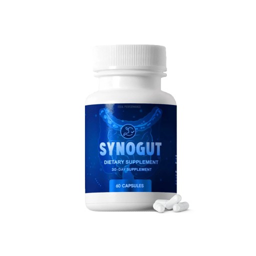SynoGut digestive support supplement bottle