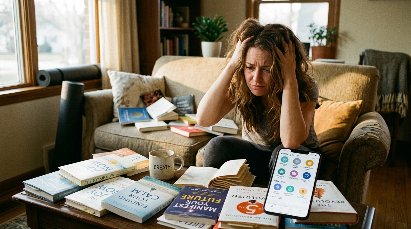 woman overwhelmed by memory improvement advice