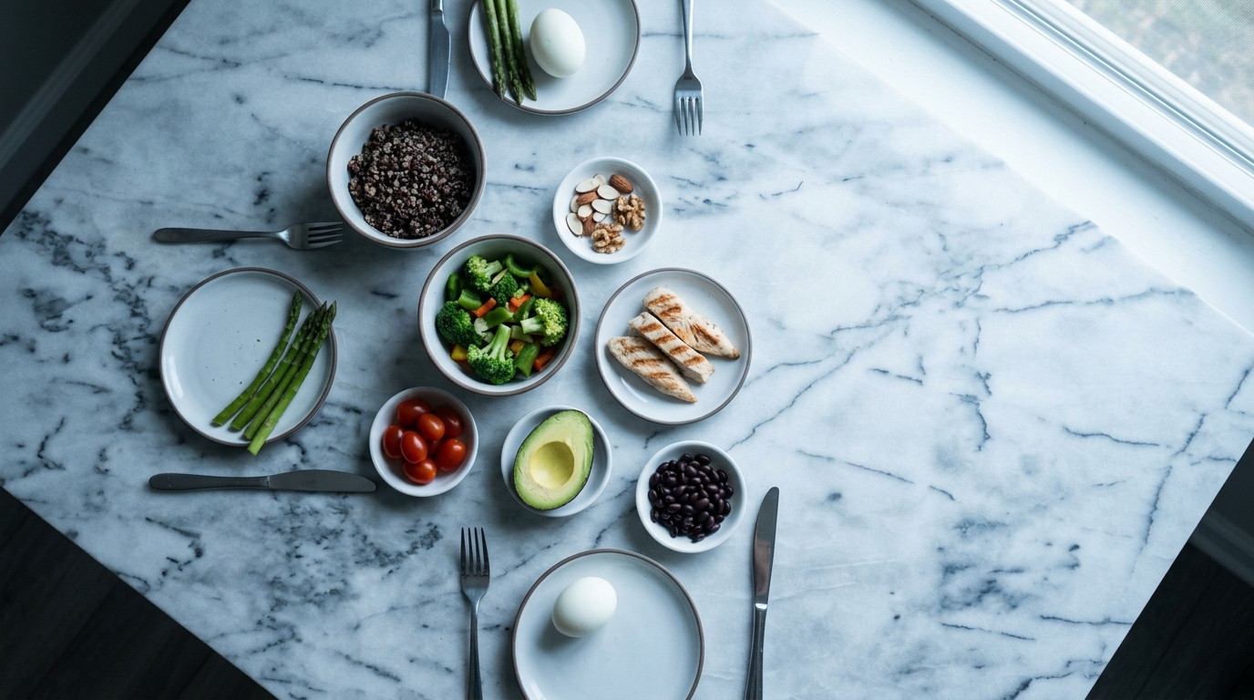 healthy foods arranged showing dietary approach limitations
