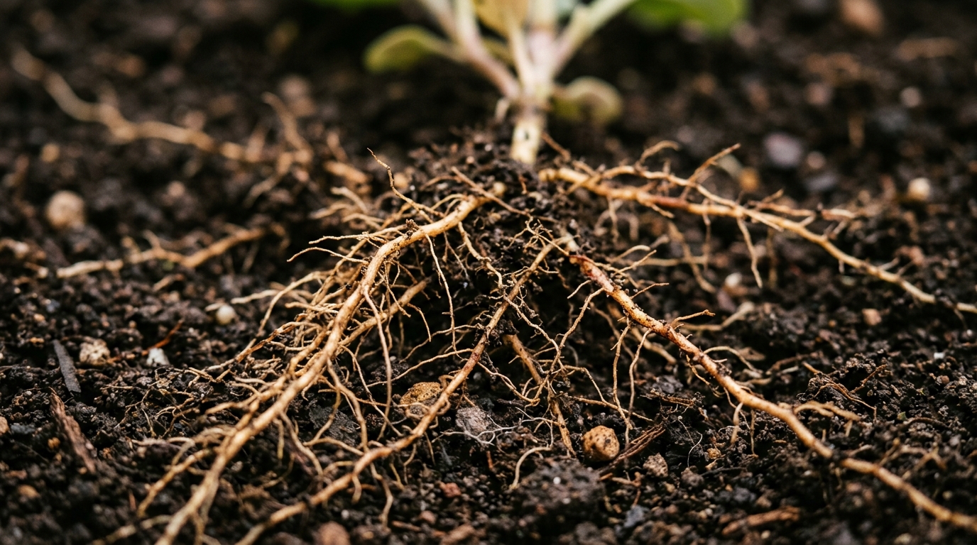 plant roots soil foundation natural growth