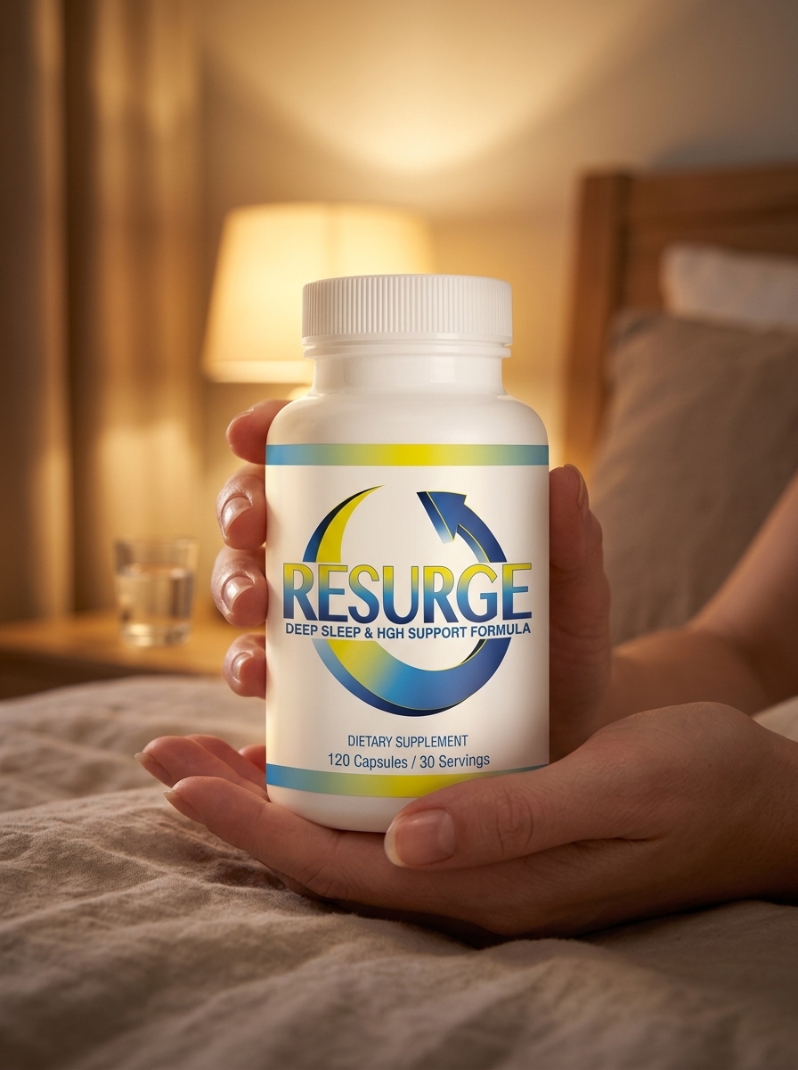 Resurge deep sleep support supplement bottle