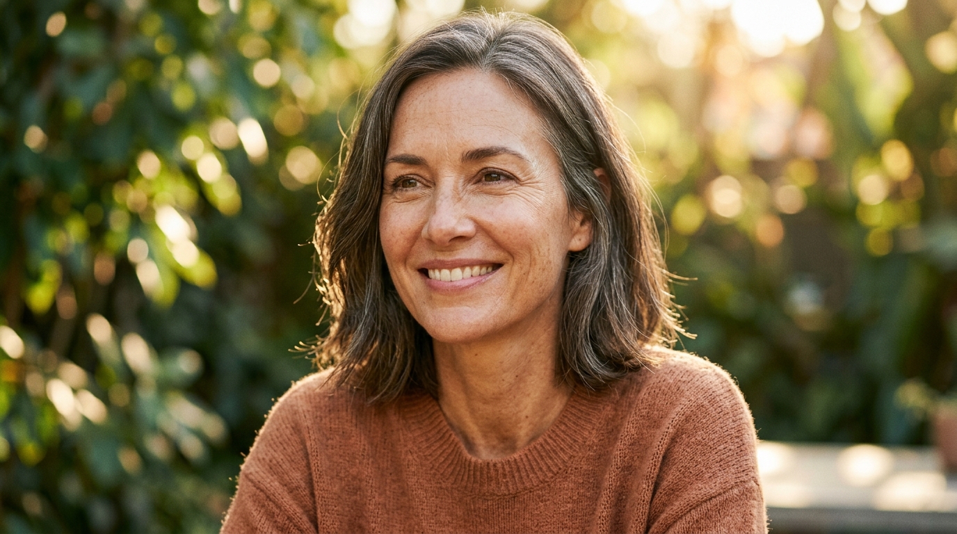 woman with natural radiance and cellular vitality