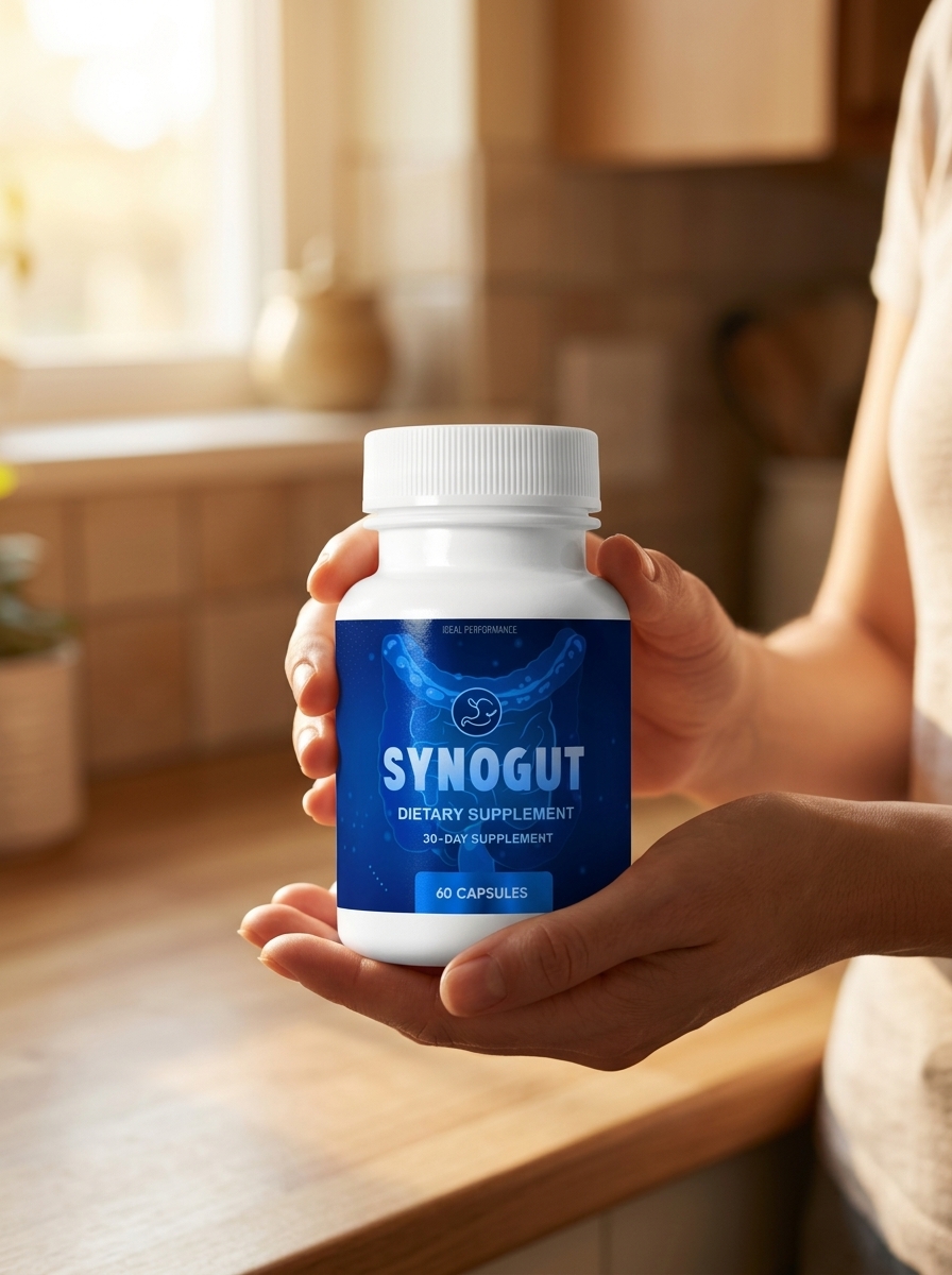 SynoGut digestive health supplement bottle