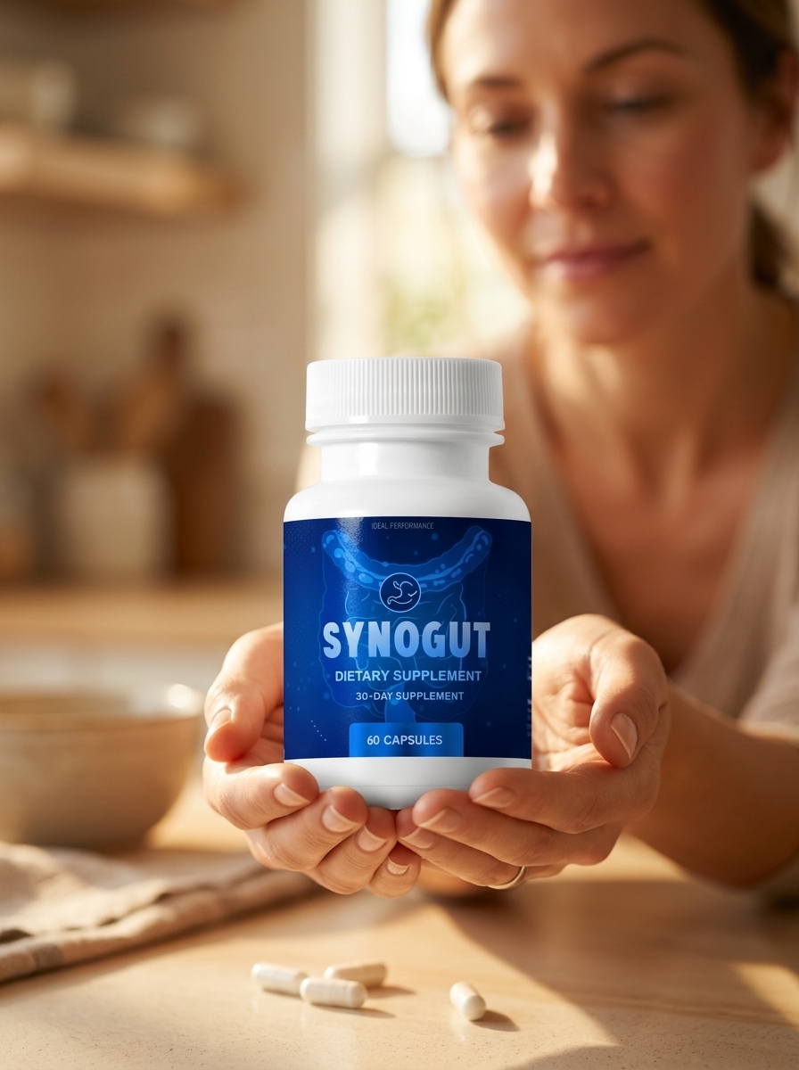 SynoGut digestive health supplement bottle