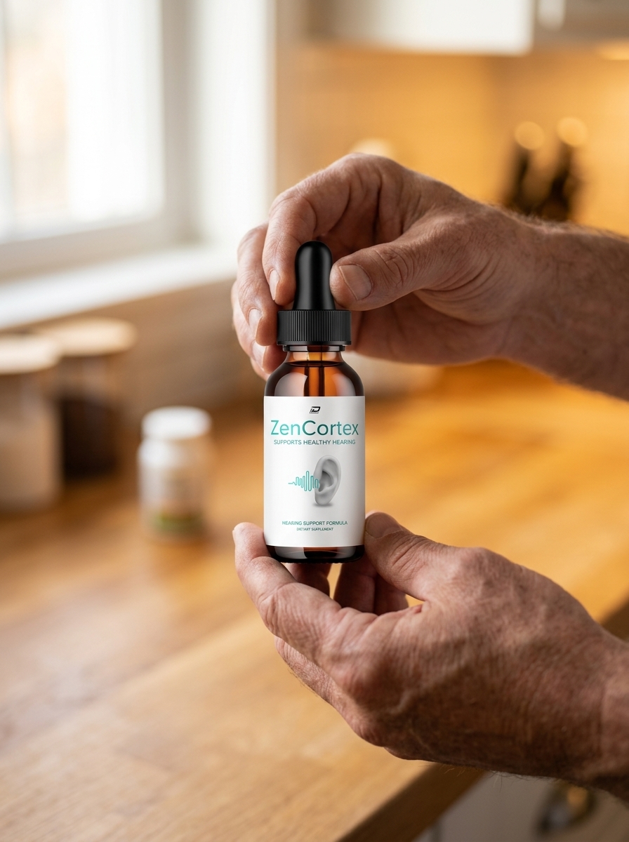 ZenCortex hearing brain health supplement bottle