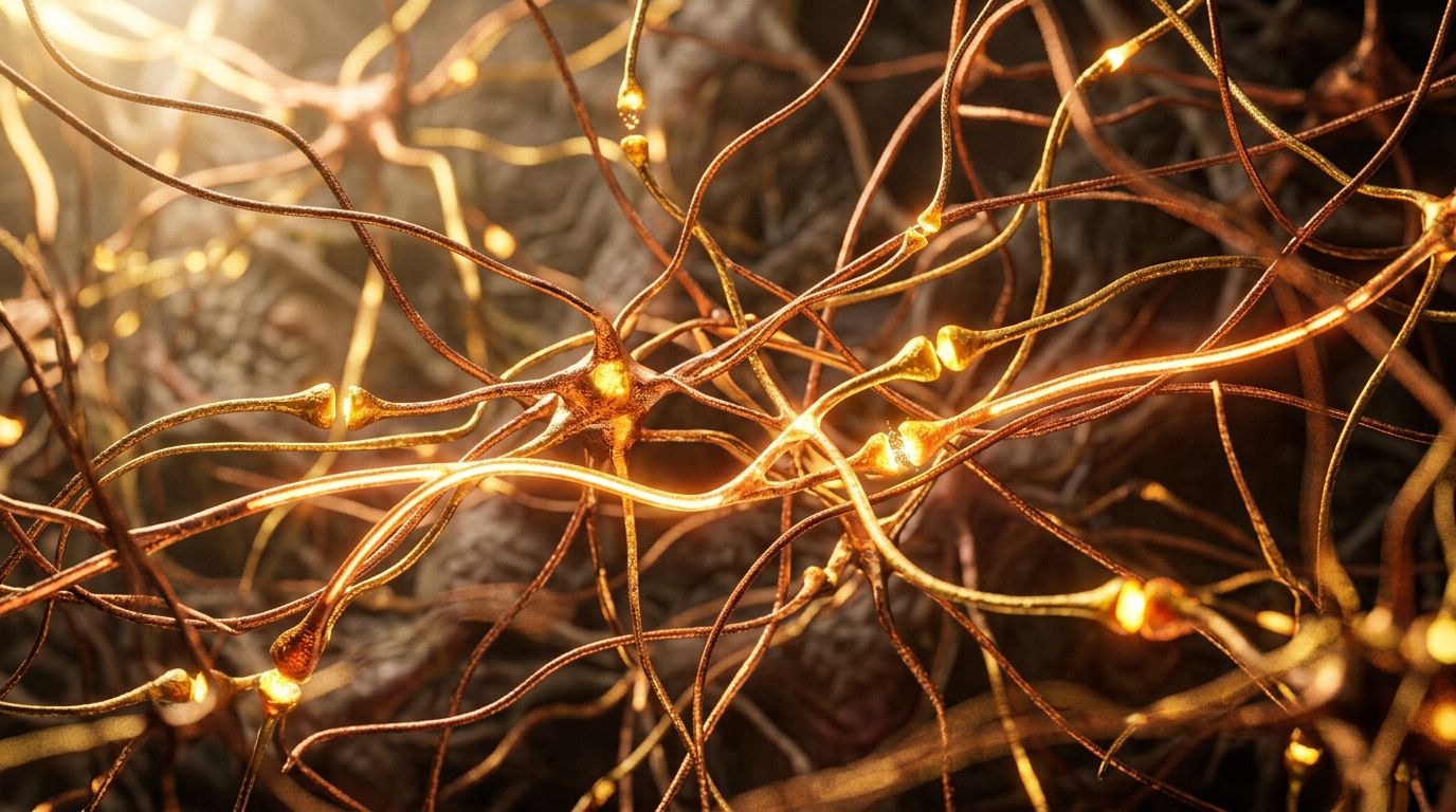 neural pathways showing stress response activation