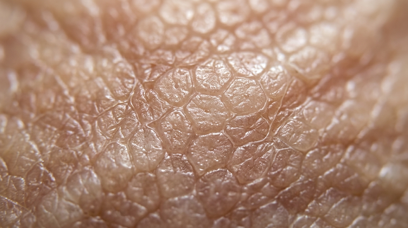 macro view of healthy radiant skin texture