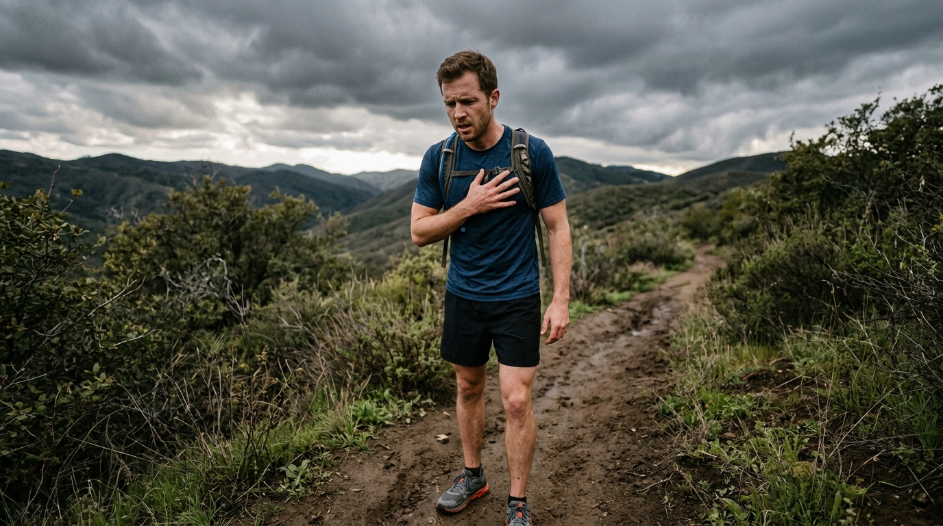 runner stopped checking heart rate manually