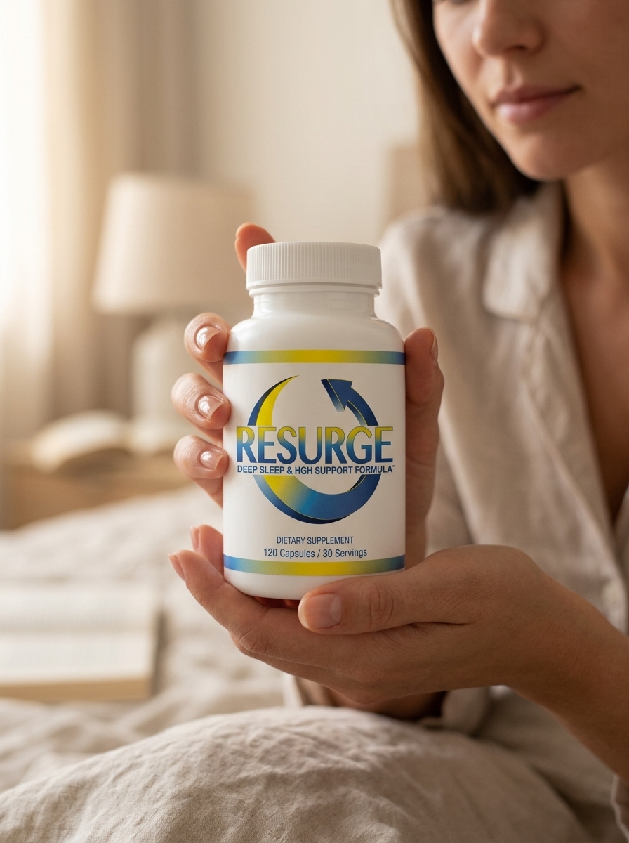 Resurge deep sleep support supplement bottle