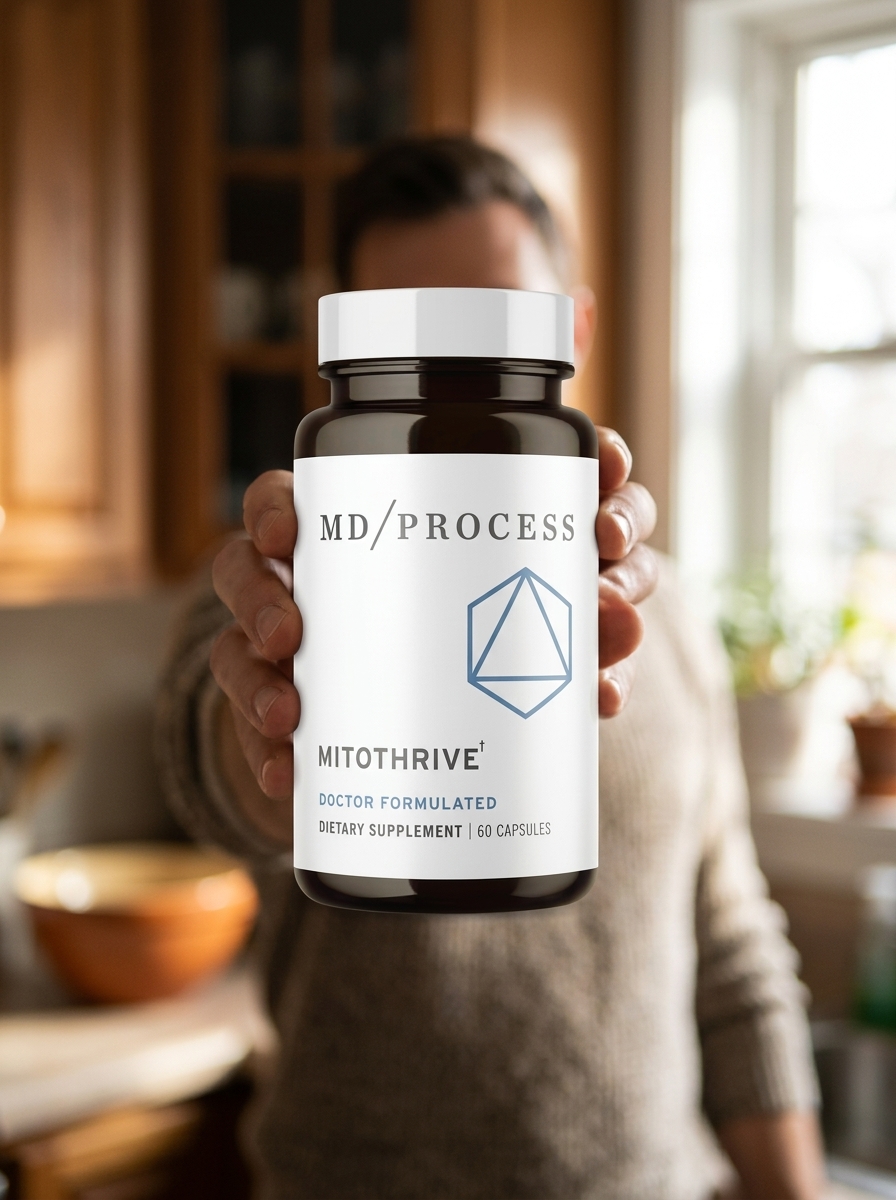 MitoThrive mitochondrial energy supplement bottle