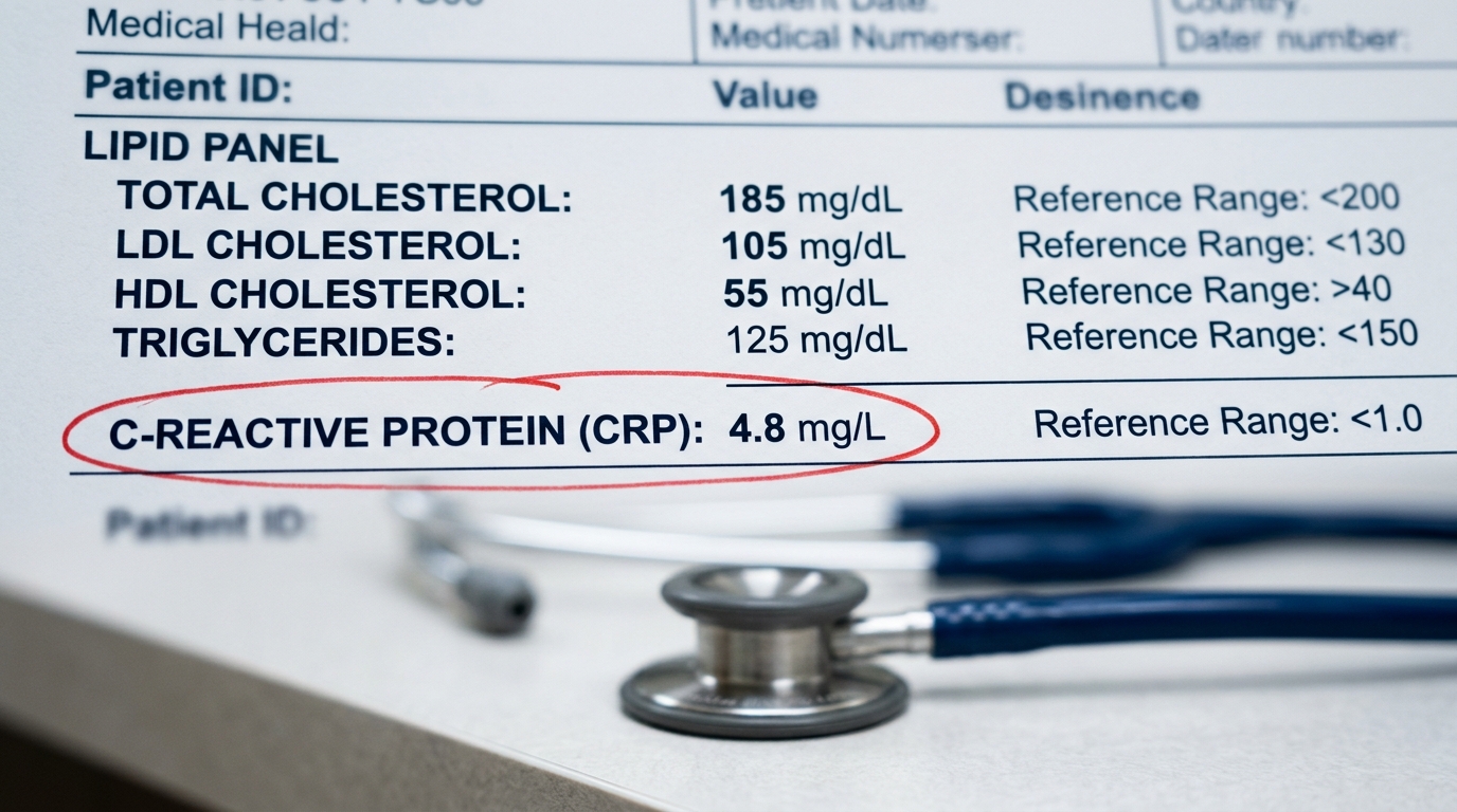 blood test results showing hidden inflammation markers