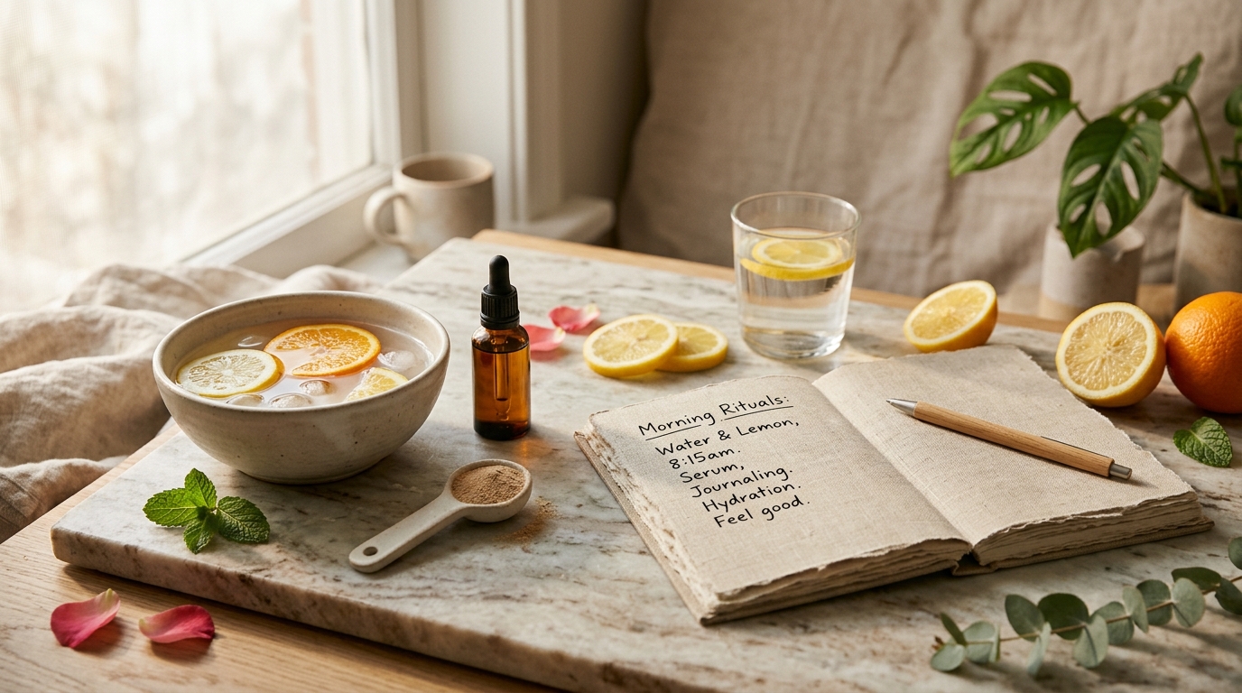 What Your Skin Is Actually Asking For editorial visual: hydration collagen