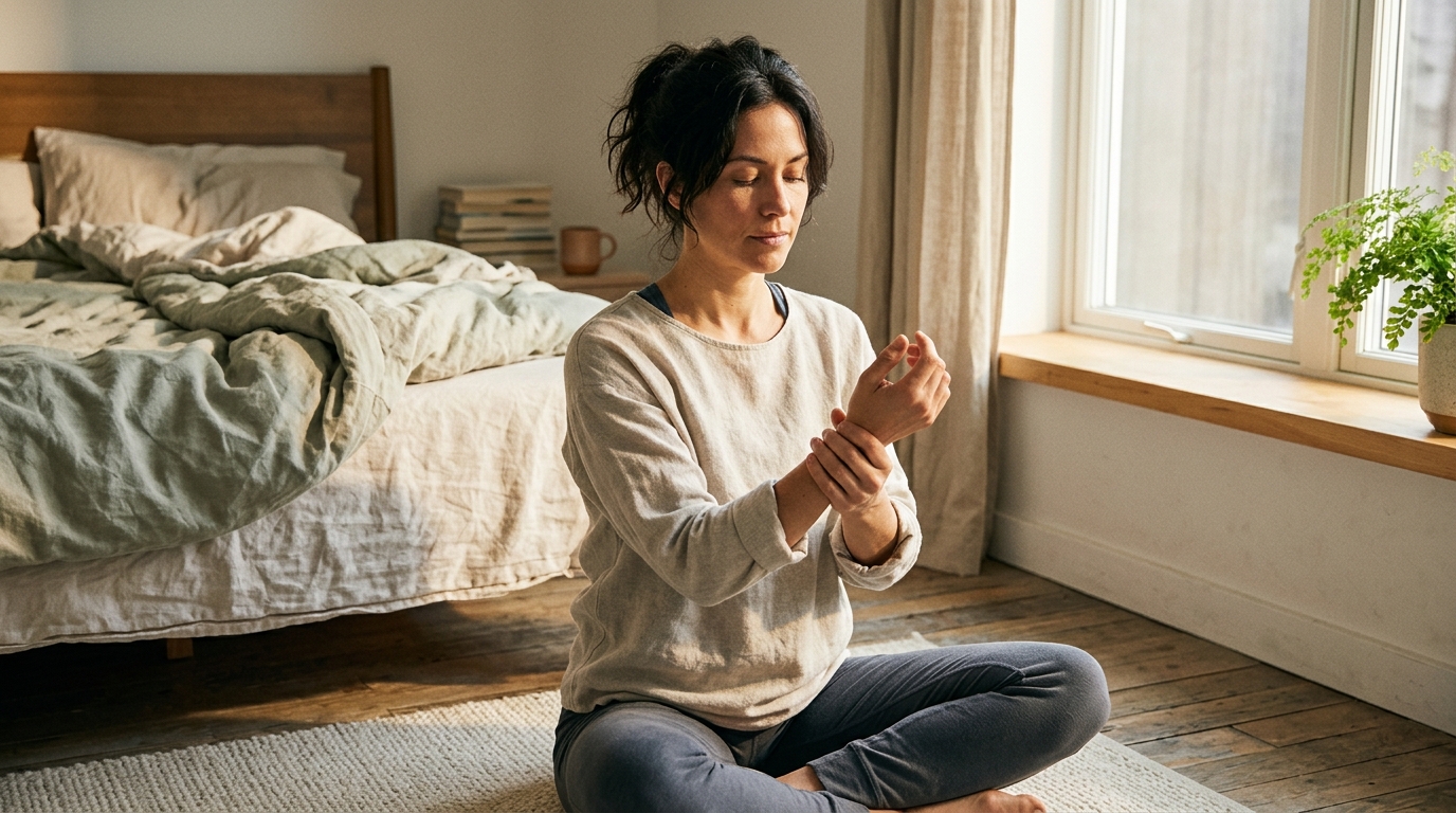 Why Your Joints Feel Worse After a Bad Night editorial visual: morning mobility