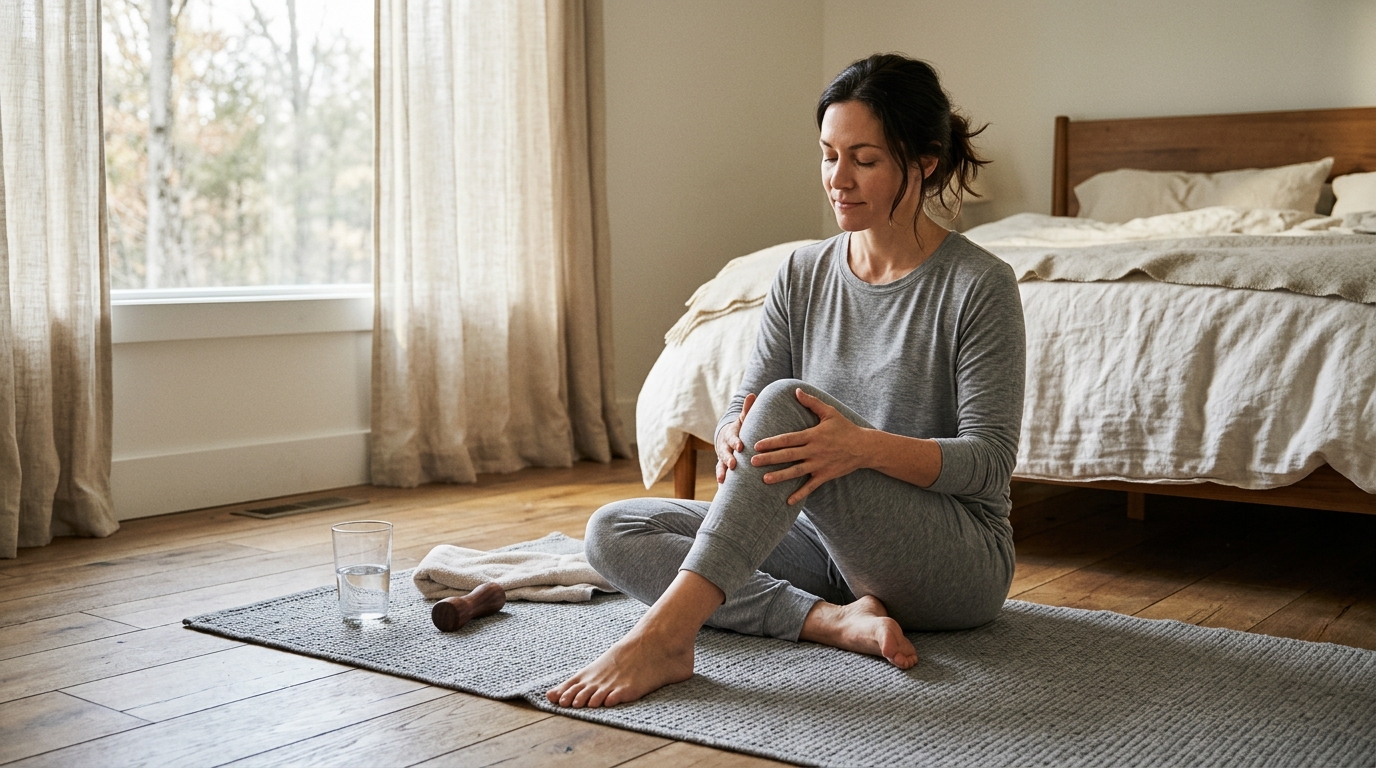 Why Your Joints Feel Worse After a Bad Night editorial visual: sleep recovery