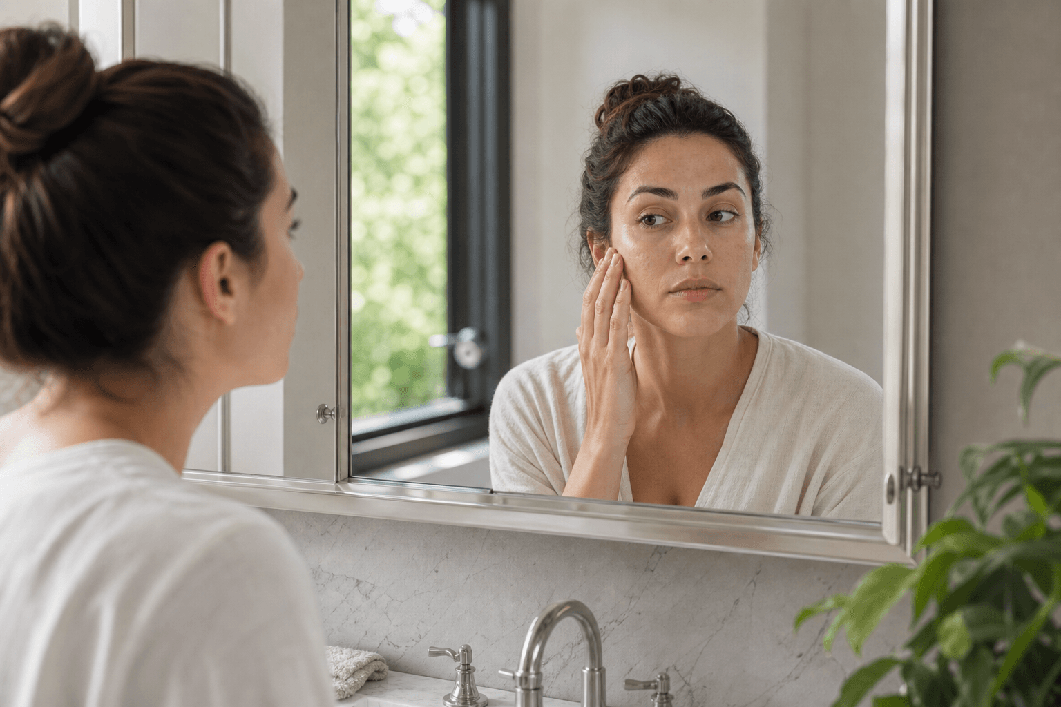 The Mirror Was Showing a Different Story Than My Routine editorial visual
