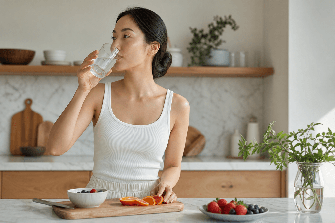 What Helps Skin Look Calmer When Digestion Has Been Rough? editorial visual