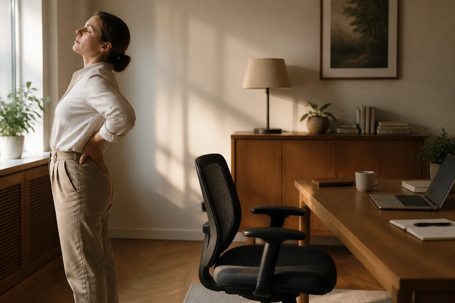 Why Can a Desk Day Make Standing Up Feel Negotiated? editorial visual