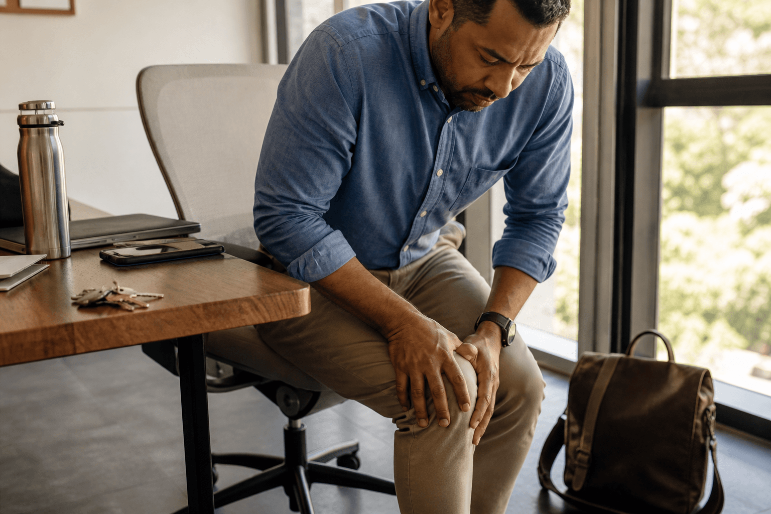 What Daily Habits Usually Build That End-Of-Day Knee Friction? editorial visual