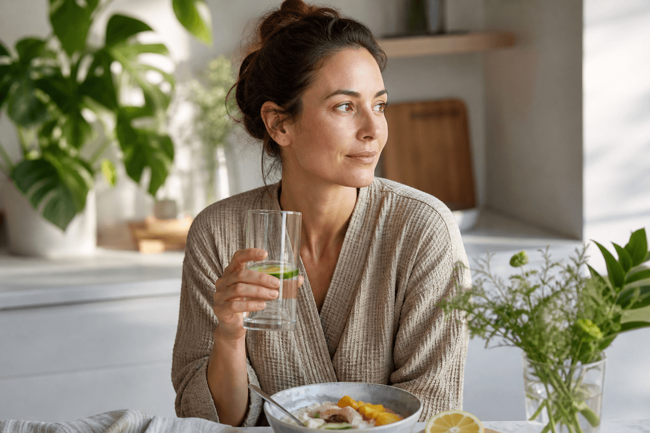 What Helps The Skin Look Calmer When Digestion Is Part Of The Problem? editorial visual