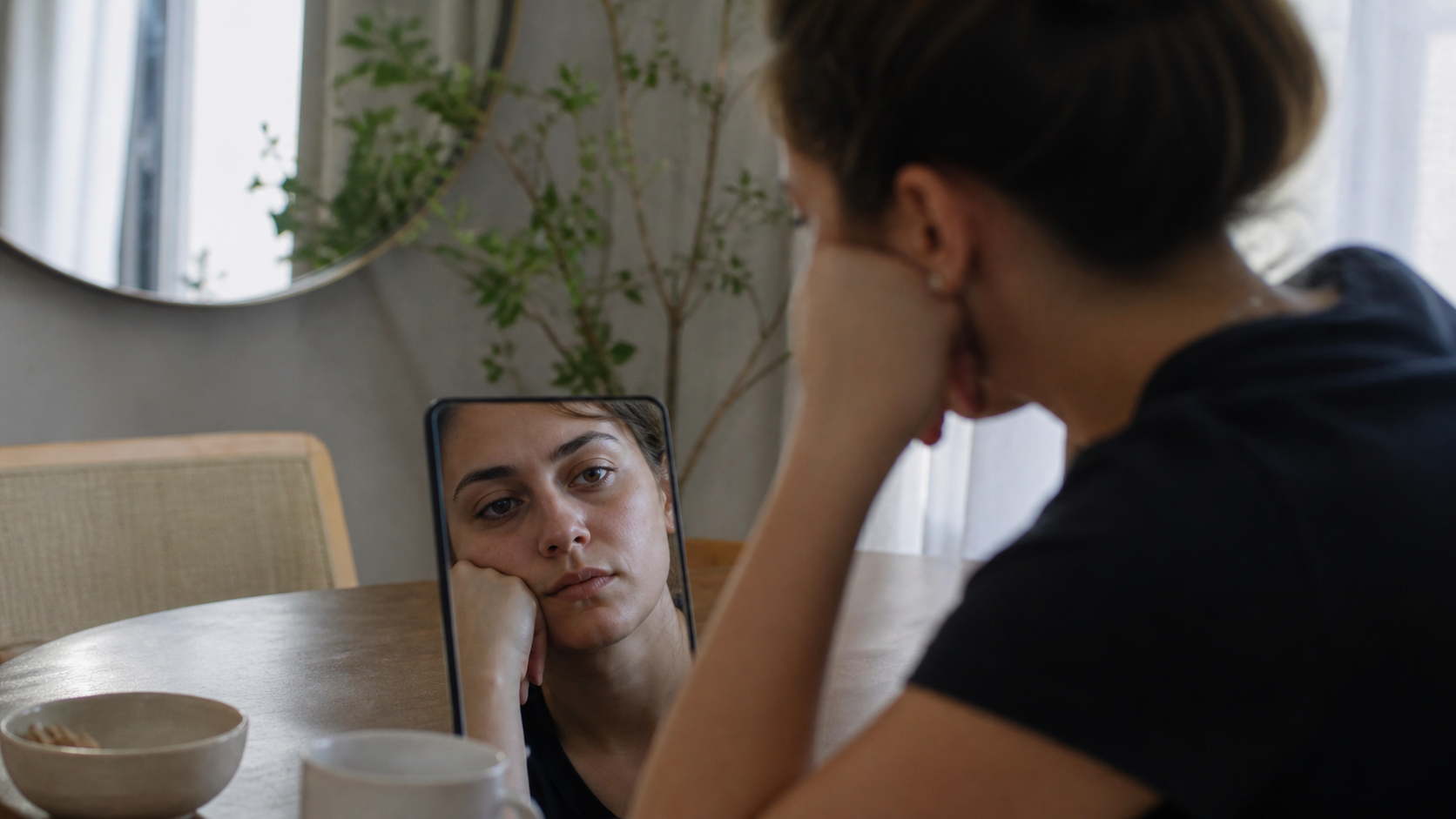 How Does A Tired-Looking Face Change The Feel Of A Day? editorial visual