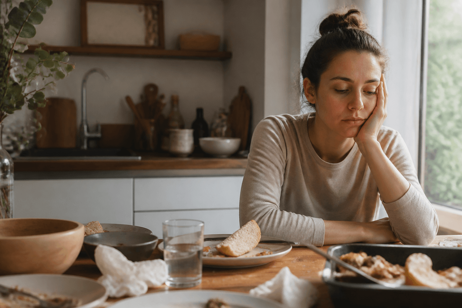 How Does A Restless-Looking Face Change The Feel Of The Next Day? editorial visual