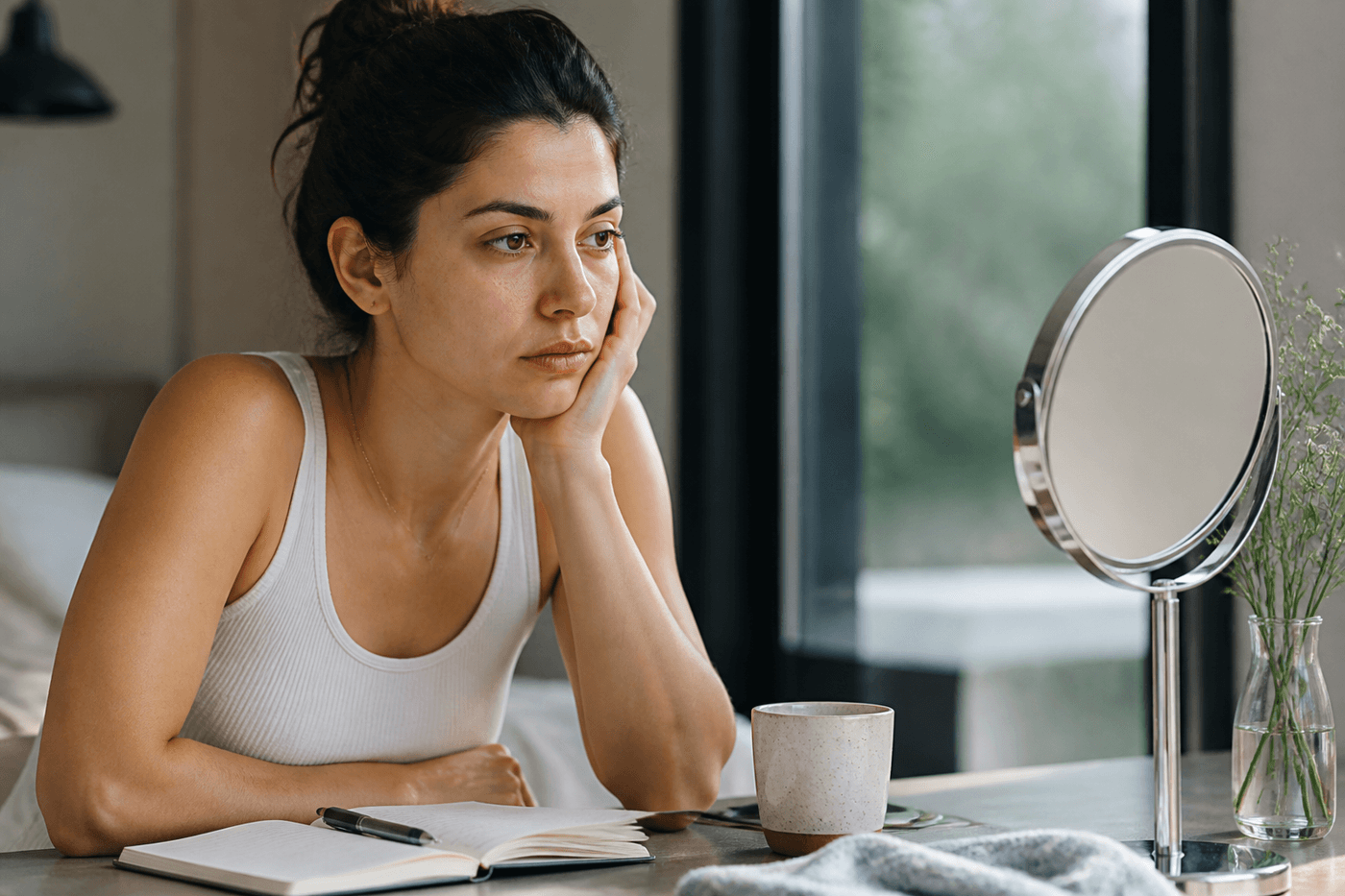 How Does A Dull Morning Complexion Change The Next Day? editorial visual
