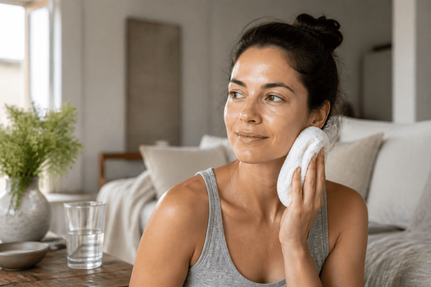 What Helps Skin Look Less Burdened After Heavier Nights? editorial visual